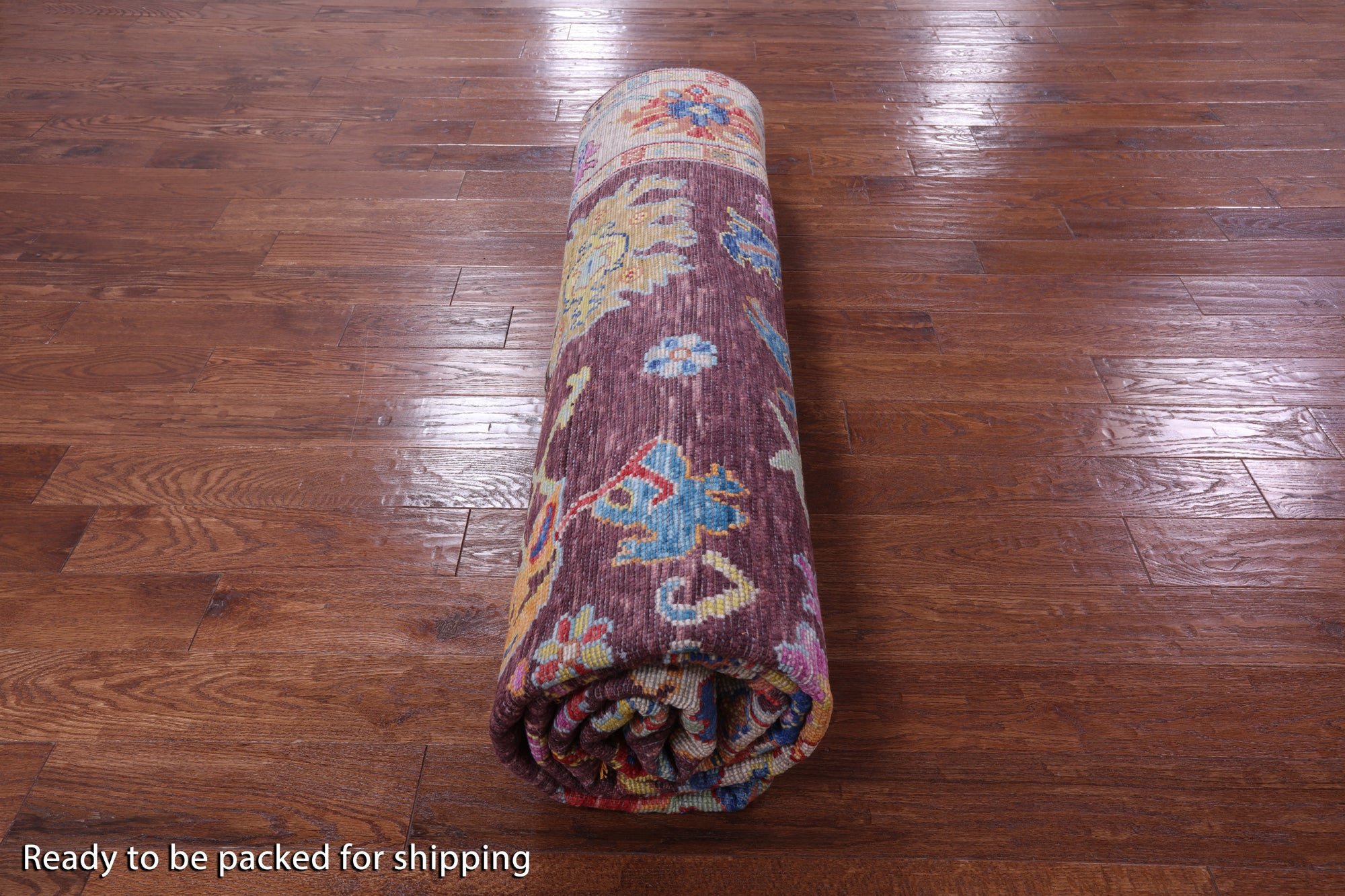 Turkish Oushak Hand Knotted Wool Rug - 9' 3" X 11' 10" - Golden Nile