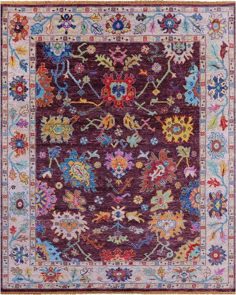 Turkish Oushak Hand Knotted Wool Rug - 9' 3" X 11' 10" - Golden Nile