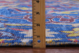 Blue Turkish Oushak Hand Knotted Wool Rug - 9' 3" X 11' 8" - Golden Nile
