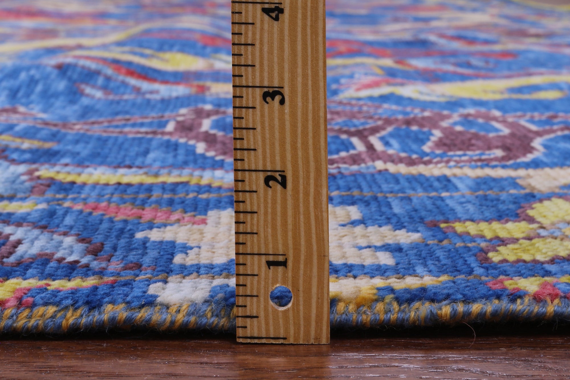 Blue Turkish Oushak Hand Knotted Wool Rug - 9' 3" X 11' 8" - Golden Nile