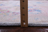 Blue Turkish Oushak Hand Knotted Wool Rug - 9' 2" X 11' 7" - Golden Nile