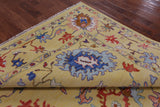 Gold Square Turkish Oushak Hand Knotted Wool Rug - 9' 11" X 10' 0" - Golden Nile