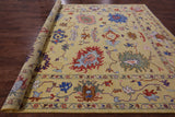 Gold Turkish Oushak Hand Knotted Wool Rug - 10' 3" X 14' 3" - Golden Nile