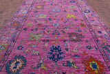 Pink Turkish Oushak Hand Knotted Wool Rug - 8' 11" X 19' 0" - Golden Nile