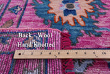 Pink Turkish Oushak Hand Knotted Wool Rug - 8' 11" X 19' 0" - Golden Nile