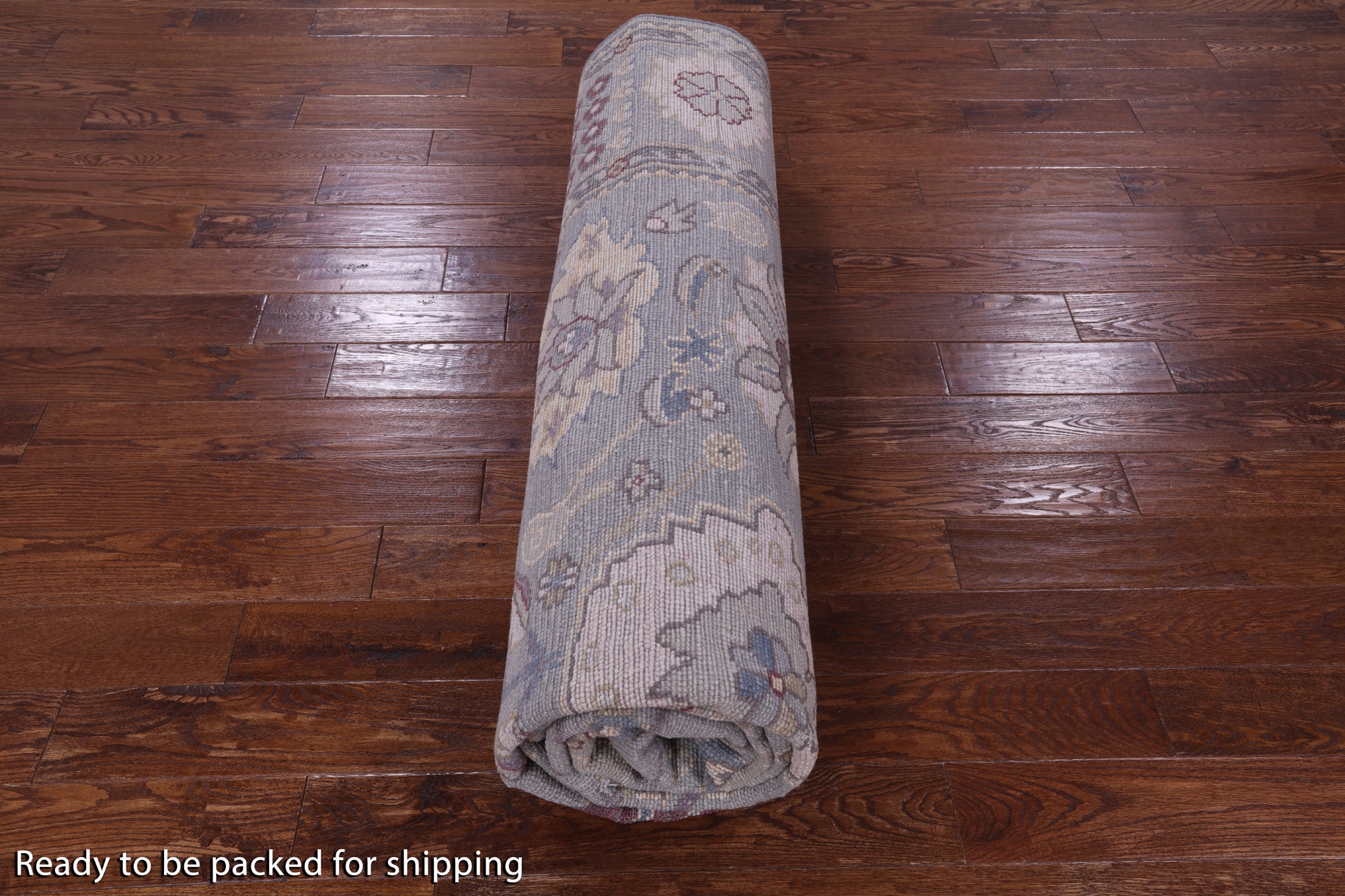 Grey Turkish Oushak Hand Knotted Wool Rug - 9' 2" X 12' 1" - Golden Nile