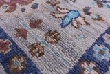 Grey Square Turkish Oushak Handmade Wool Rug - 9' 0" X 9' 3" - Golden Nile
