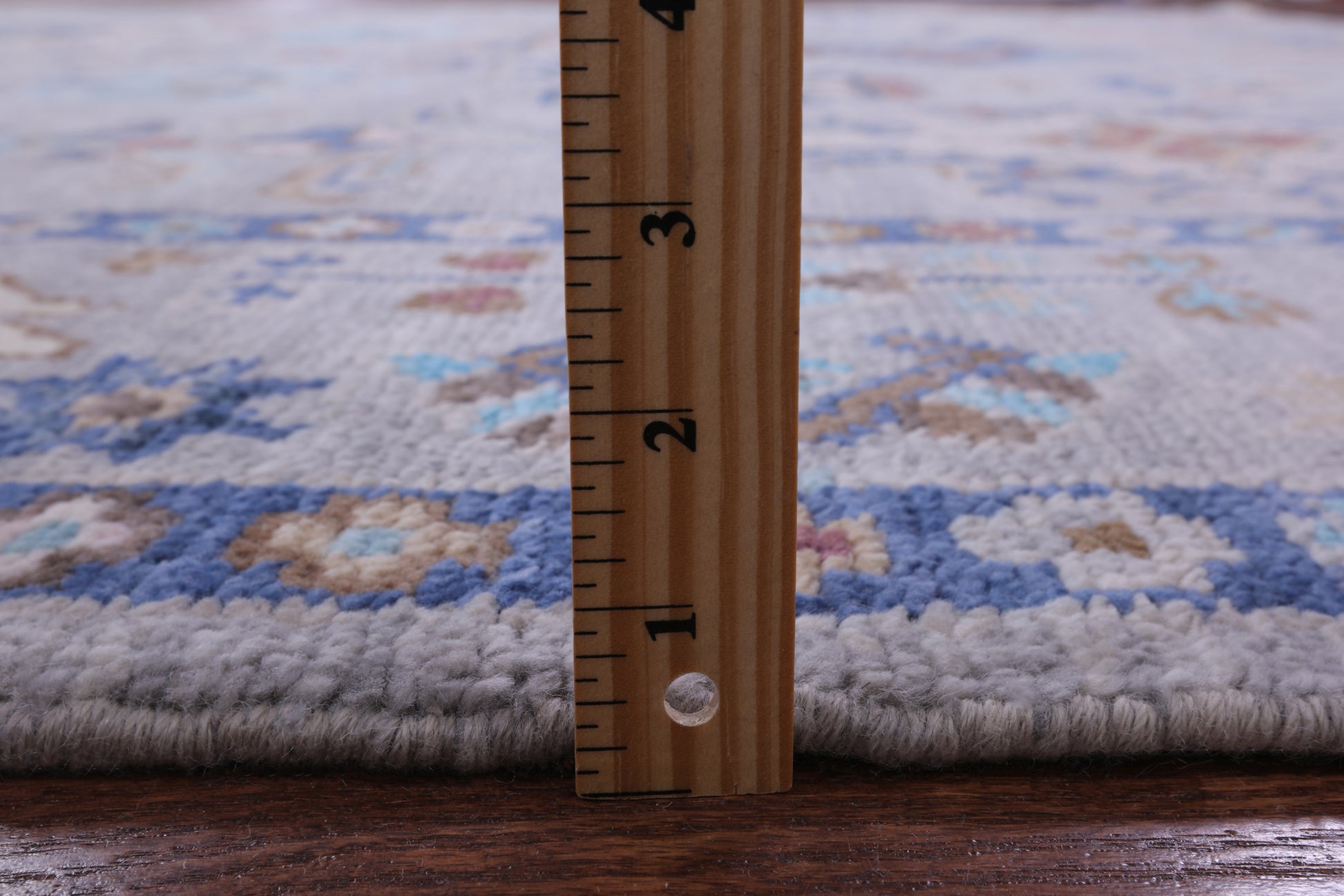 Grey Square Turkish Oushak Handmade Wool Rug - 9' 0" X 9' 3" - Golden Nile
