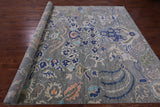 Grey Dragon Design Hand Knotted Wool Rug - 8' 11" X 11' 11" - Golden Nile