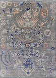 Grey Dragon Design Hand Knotted Wool Rug - 8' 11" X 11' 11" - Golden Nile
