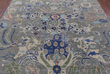 Grey Dragon Design Hand Knotted Wool Rug - 8' 11" X 11' 11" - Golden Nile