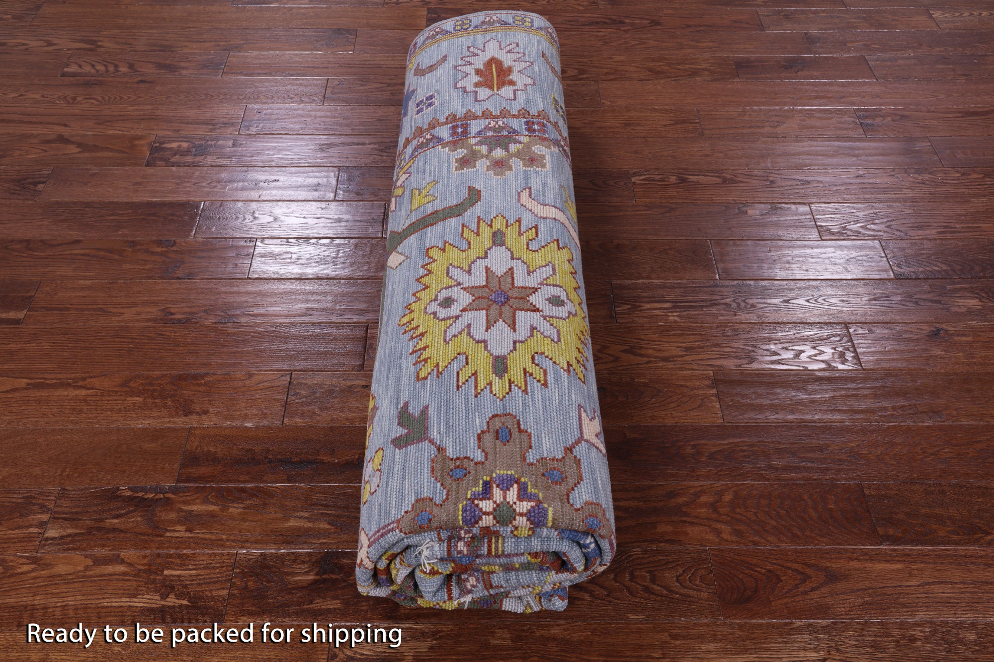 Turkish Oushak Hand Knotted Wool Rug - 9' 3" X 11' 11" - Golden Nile