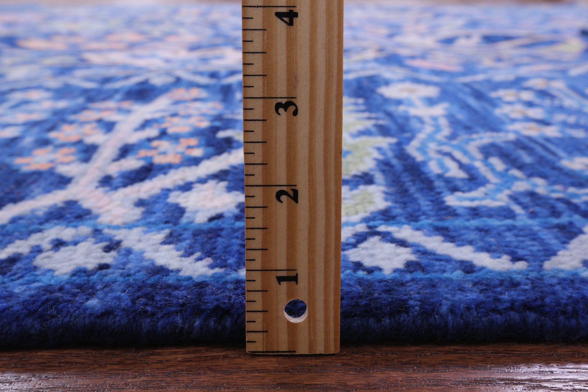 Blue Turkish Oushak Hand Knotted Wool Rug - 9' 3" X 11' 9" - Golden Nile