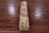 Gold Square Turkish Oushak Hand Knotted Wool Rug - 9' 0" X 9' 1" - Golden Nile