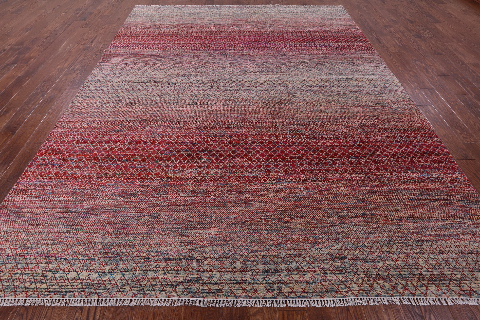 Savannah Grass Hand Knotted Wool Rug - 9' 2" X 12' 2" - Golden Nile