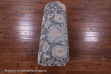 Grey Turkish Oushak Hand Knotted Wool Rug - 9' 4" X 12' 2" - Golden Nile