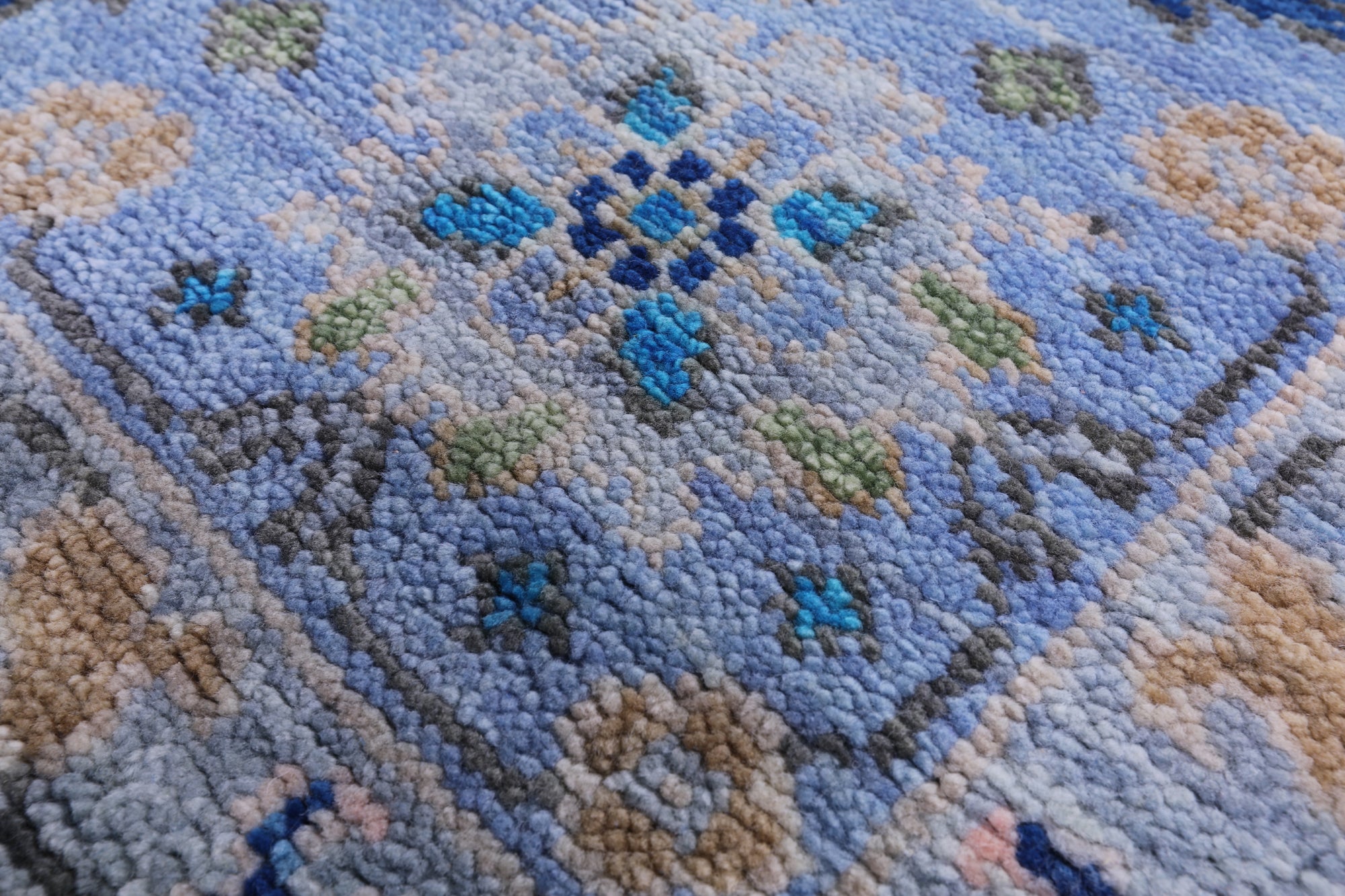 Blue Persian Fine Serapi Handmade Wool Rug - 9' 5" X 12' 0" - Golden Nile