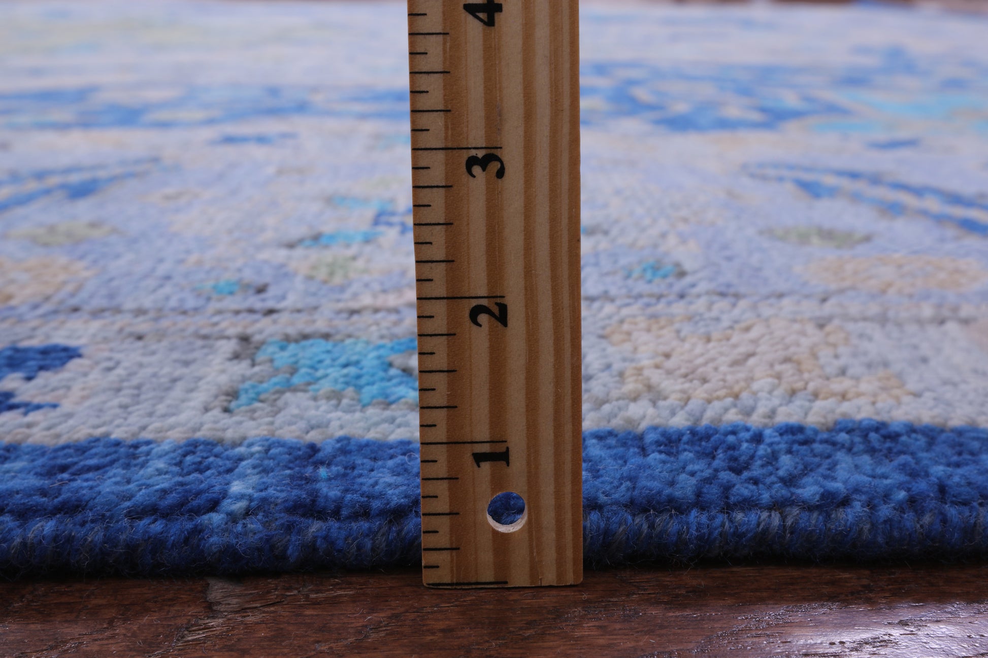 Blue Persian Fine Serapi Handmade Wool Rug - 9' 5" X 12' 0" - Golden Nile