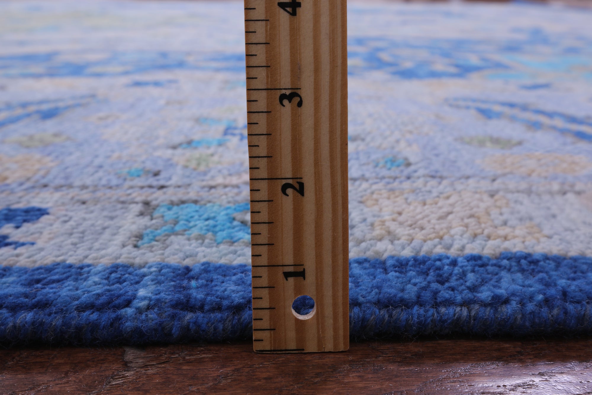 Blue Persian Fine Serapi Handmade Wool Rug - 9' 5" X 12' 0" - Golden Nile