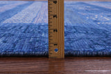 Blue Elephant Design Tribal Persian Gabbeh Hand Knotted Wool Rug - 8' 2" X 9' 11" - Golden Nile