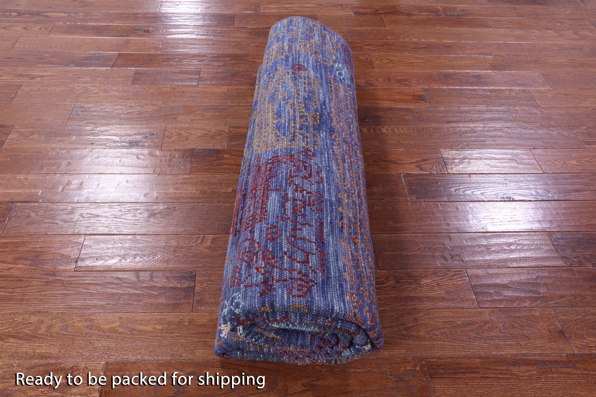 Elephant Design Tribal Persian Gabbeh Hand Knotted Wool Rug - 8' 2" X 10' 2" - Golden Nile