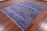 Elephant Design Tribal Persian Gabbeh Hand Knotted Wool Rug - 8' 2" X 10' 2" - Golden Nile