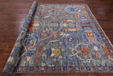 Grey Turkish Oushak Handmade Wool Rug - 8' 0" X 10' 1" - Golden Nile