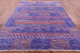 Purple Elephant Design Tribal Persian Gabbeh Hand Knotted Wool Rug - 8' 4" X 10' 1" - Golden Nile