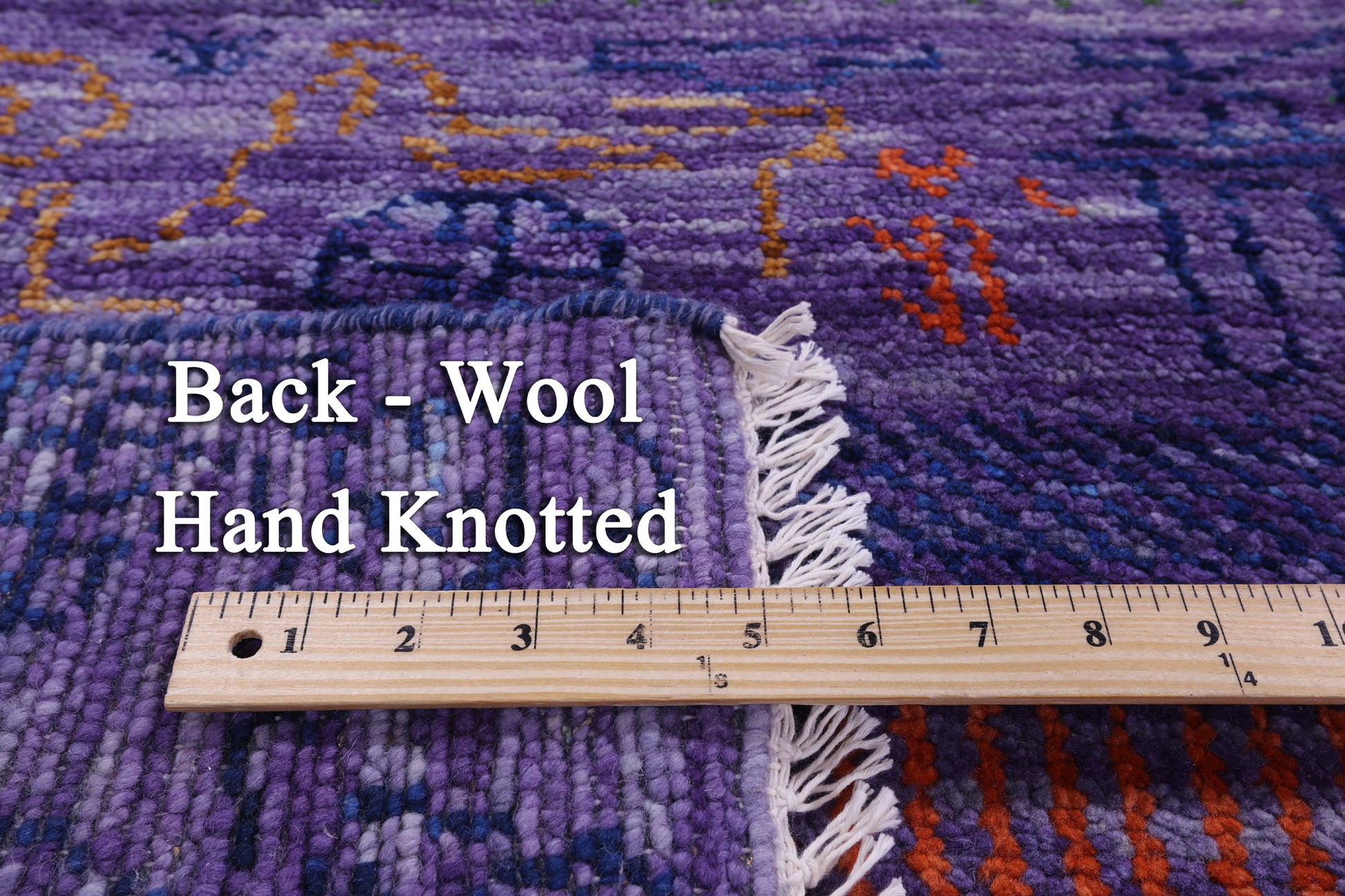 Purple Elephant Design Tribal Persian Gabbeh Hand Knotted Wool Rug - 8' 4" X 10' 1" - Golden Nile