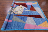 Ballerina Design Contemporary Handmade Wool Rug - 8' 1" X 10' 1" - Golden Nile