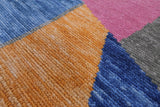 Ballerina Design Contemporary Handmade Wool Rug - 8' 1" X 10' 1" - Golden Nile