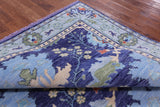 Purple Turkish Oushak Hand Knotted Wool Rug - 8' 0" X 10' 2" - Golden Nile