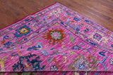 Pink Turkish Oushak Hand Knotted Wool Rug - 8' 0" X 15' 8" - Golden Nile