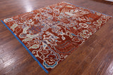 Dragon Design Hand Knotted Wool Rug - 8' 2" X 10' 3" - Golden Nile