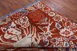 Dragon Design Hand Knotted Wool Rug - 8' 2" X 10' 3" - Golden Nile
