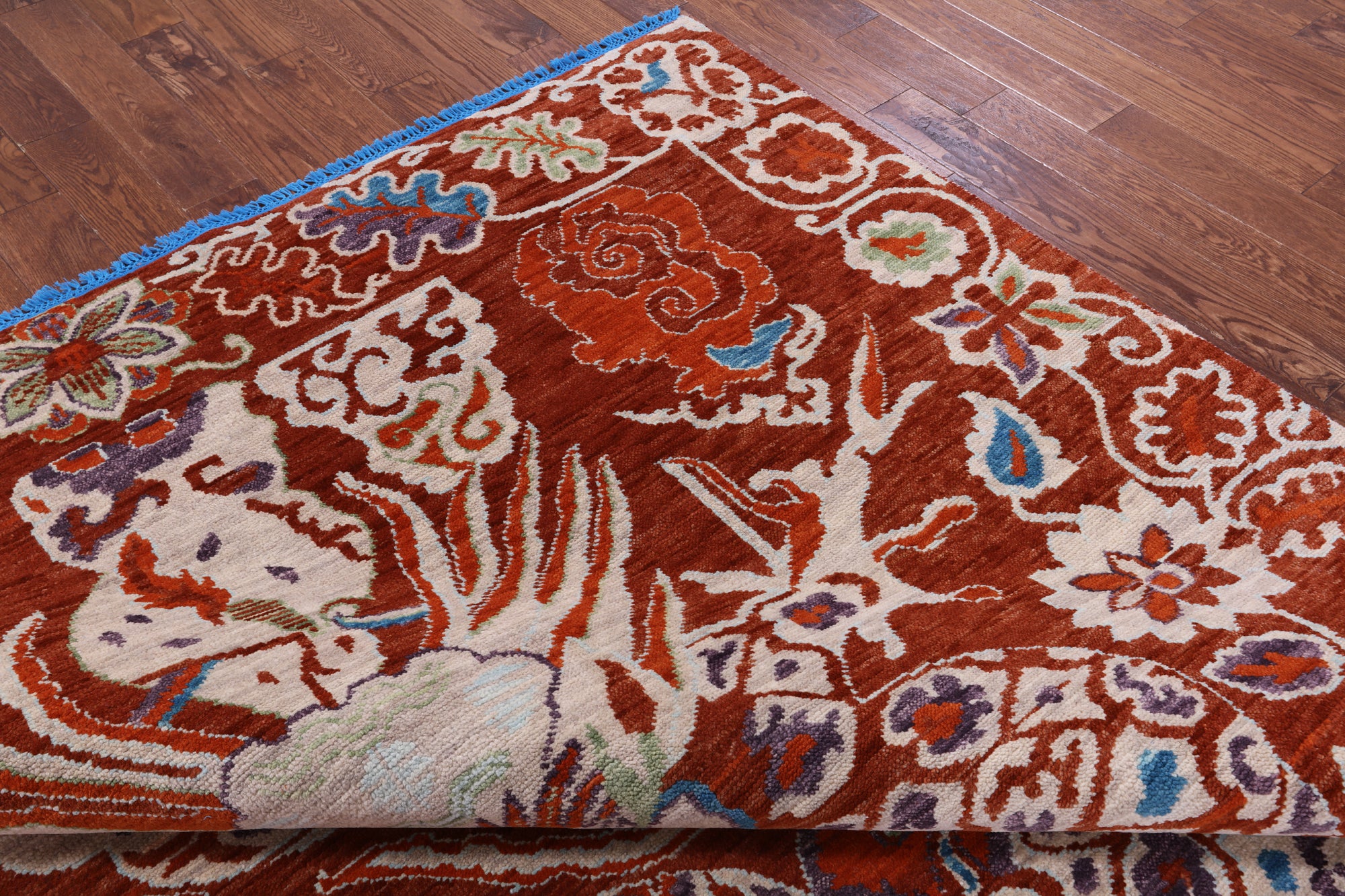 Dragon Design Hand Knotted Wool Rug - 8' 2" X 10' 3" - Golden Nile