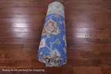 Blue Turkish Oushak Hand Knotted Wool Rug - 8' 1" X 10' 2" - Golden Nile