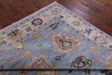 Blue Turkish Oushak Handmade Wool Rug - 6' 3" X 9' 0" - Golden Nile