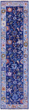 Blue Turkish Oushak Hand Knotted Wool Runner Rug - 2' 7" X 10' 0" - Golden Nile