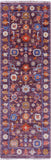 Purple Turkish Oushak Handmade Wool Runner Rug - 2' 7" X 7' 10" - Golden Nile