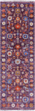 Purple Turkish Oushak Handmade Wool Runner Rug - 2' 7" X 7' 10" - Golden Nile