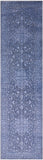 Grey Heriz Serapi Hand Knotted Wool & Silk Runner Rug - 2' 7" X 10' 3" - Golden Nile