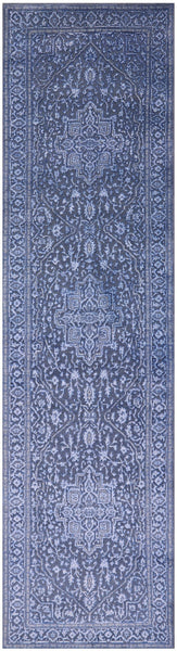 Grey Heriz Serapi Hand Knotted Wool & Silk Runner Rug - 2' 7" X 10' 3" - Golden Nile