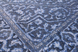 Grey Heriz Serapi Hand Knotted Wool & Silk Runner Rug - 2' 7" X 10' 3" - Golden Nile