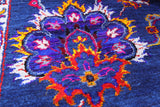 Blue Persian Hand Knotted Wool & Silk Rug - 9' 2" X 12' 5" - Golden Nile