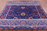Blue Persian Hand Knotted Wool & Silk Rug - 9' 2" X 12' 5" - Golden Nile