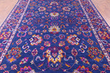 Blue Persian Hand Knotted Wool & Silk Rug - 9' 2" X 12' 5" - Golden Nile