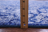 Blue Persian Hand Knotted Wool & Silk Rug - 8' 10" X 12' 3" - Golden Nile