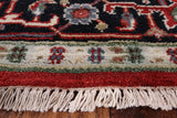 Heriz Serapi Hand Knotted Wool Runner Rug - 3' 10" X 10' 1" - Golden Nile