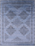 Southwest Navajo Design Gabbeh Hand Knotted Wool Rug - 8' 1" X 10' 1" - Golden Nile